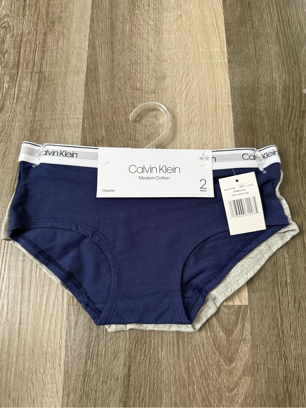 Calvin Klein Kids Navy & Gray Hipster Briefs - 2 Pack